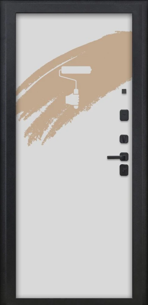 Входная дверь ДвериПРО Модель L-46 Под покраску DPRO220878 внутренняя сторона